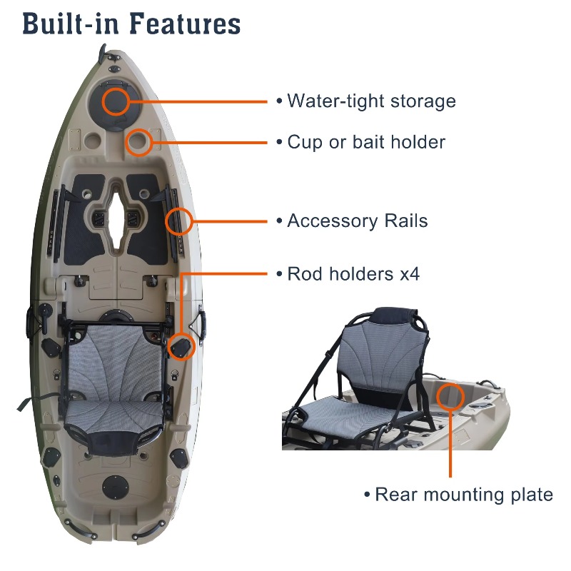 2026 NEW Modular Super Stable  - Fishing Kayak Pedal Drive 评论和价格